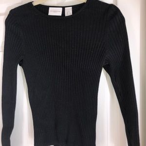 Liz Claiborne Black L/S sweater - Petite Small